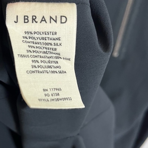 J Brand black dress mesh silk sleeves size 2 - Picture 7 of 9